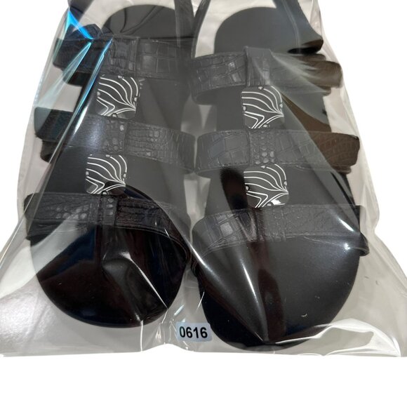Vionic AMBER Womens Strappy Black Sandals SZ 8 Adjustable Strap Textured Pattern - Picture 13 of 13